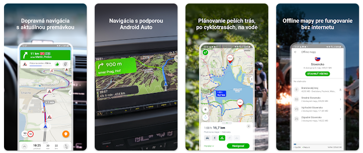 Cyklistická aplikácia Mapy CZ