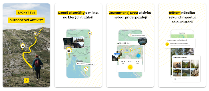 Cyklistická aplikácia Relive