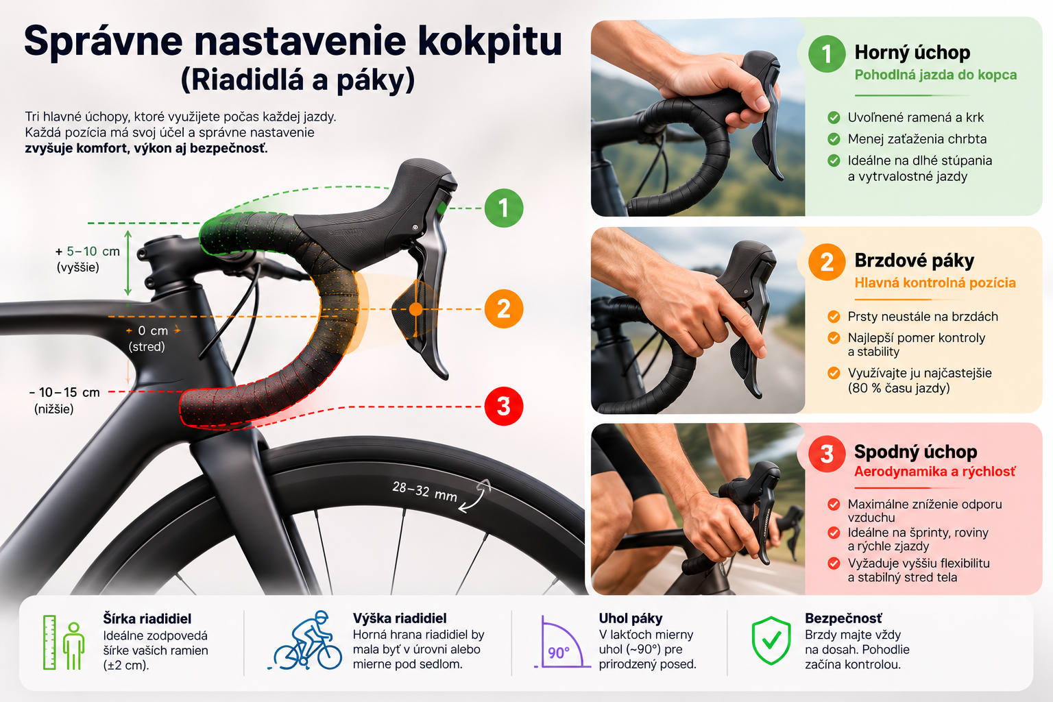 Správne nastavenie cestného bicykla
