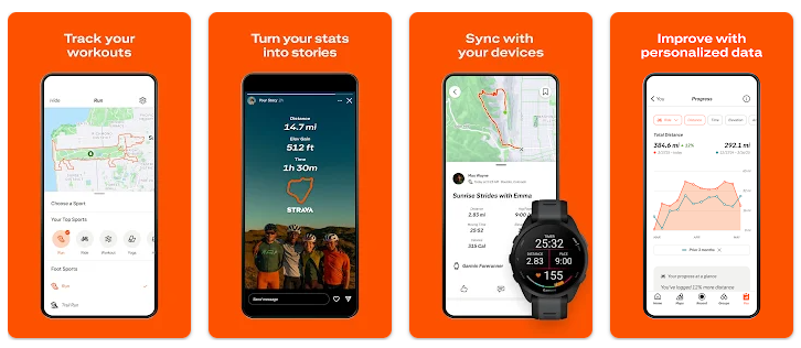 Cyklistická aplikácia Strava