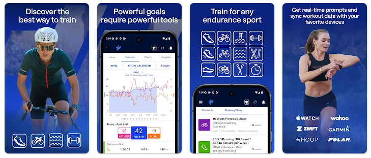 Cyklistická aplikácia TrainingPeaks
