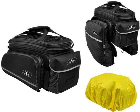 Kapsička Longus Increaser na nosič 7,8L bočné vrecká čierna