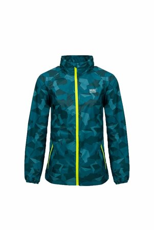 Bunda Mac in a Sac Origin Packable Jacket Teal Camo
