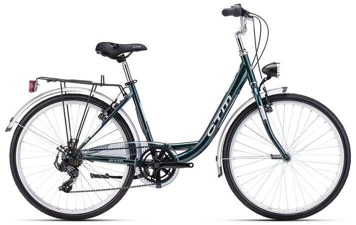 Bicykel CTM Olivia 2.0 Tmavozelená Perleť / Strieborná 2025