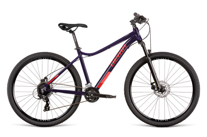 Bicykel Dema Tigra 7 Dark Violet/Red 2022