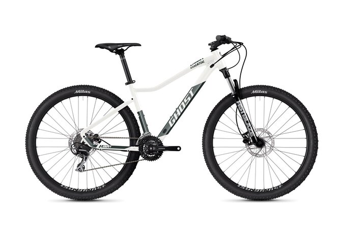 Bicykel Ghost Lanao Essential 27.5 Pearl White/Metallic Green Gloss 2024
