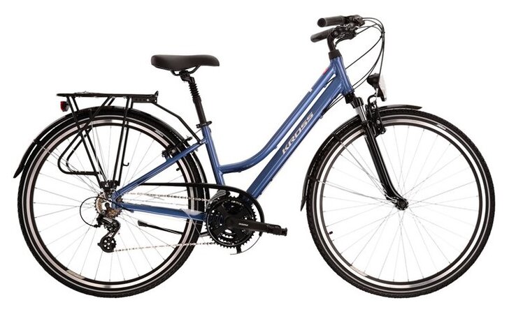 Bicykel Kross Trans 2.0 Blue/White Glossy 2022