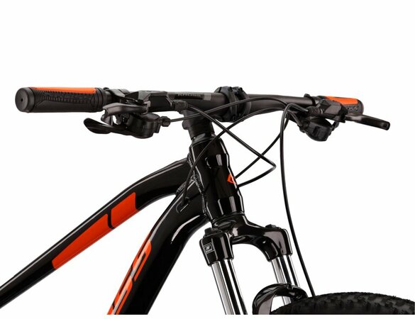 Bicykel Kross Level 1.0 Black/Orange Glossy 2022