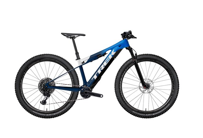 Elektrobicykel Trek E-Caliber 9.8 GX Gloss Alpine Navy Smoke/White 2021