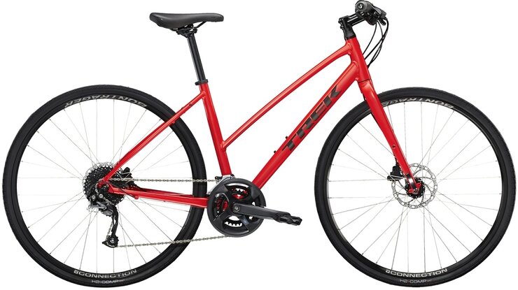 Bicykel Trek FX 2 Disc Stagger Satin Viper Red 2023