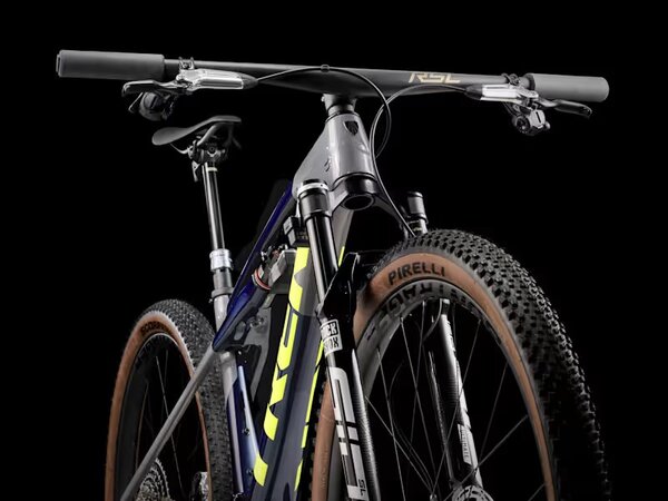 Bicykel Trek Supercaliber SLR 9.9 Flight Attendant Gen 2 Navy Carbon Smoke Blue/Slate Grey/Glowstick Green 2025