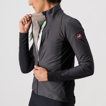 Cyklistická bunda Castelli Unlimited W Puffy Jacket Dark Gray/Black-Light Gray
