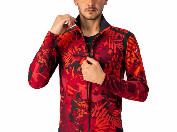 Pánska Bunda Castelli Perfetto RoS Unlimited Bordeaux/Pro Red/Black