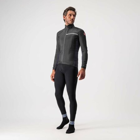 Pánska Bunda Castelli Squadra Stretch Light black/Dark gray