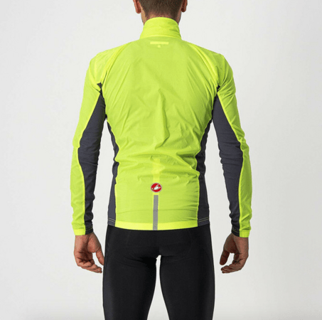 Pánska Bunda Castelli Squadra Stretch Yellow Fluo/Dark Gray