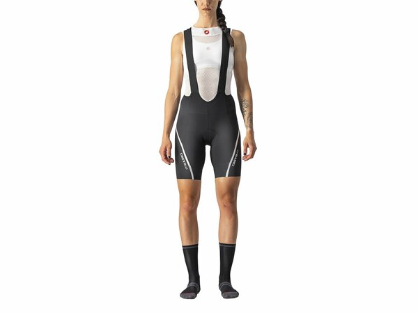 Cyklistické nohavice Castelli Velocissima 3 Bibshort Black/Silver