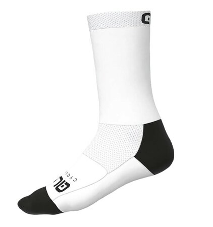 Cyklistické ponožky ALÉ Team Sock White