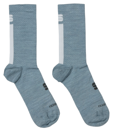 Dámske ponožky Sportful Wool 16 Sock Modrosivá/Biela