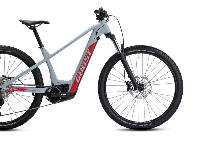 Elektrobicykel Ghost E-Teru Advanced Light Grey/Red 2022
