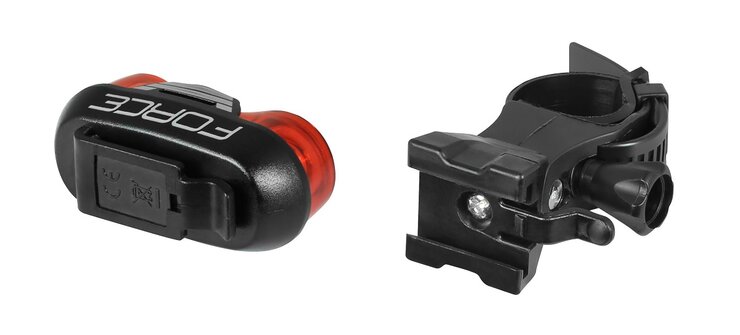 Zadná blikačka Force Optic 8LM 2x LED, batéria