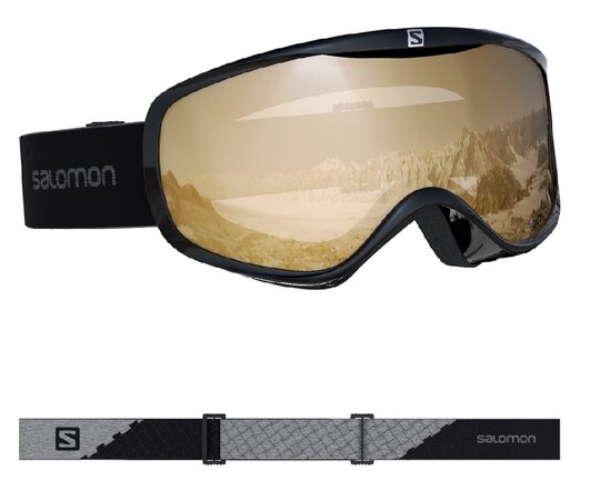 Lyžiarske okuliare Salomon Sense Access Black/Uni T.Orange 20/21