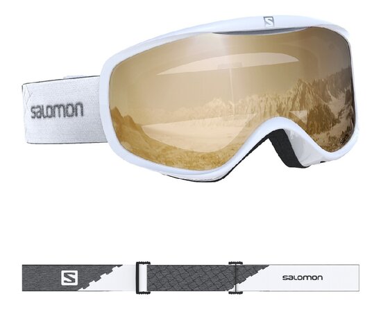 Lyžiarske okuliare Salomon Sense Access White/Uni T.Orange 20/21