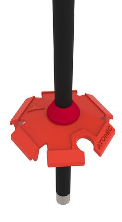 Lyžiarske palice Atomic Redster Red/Black