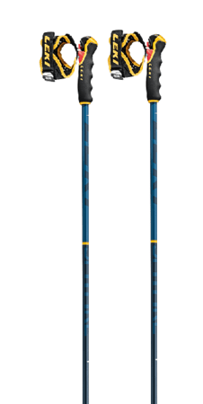 Lyžiarske palice Leki Spitfire 3D Denim Blue/Aegean Blue/Mustard Yellow 20/21