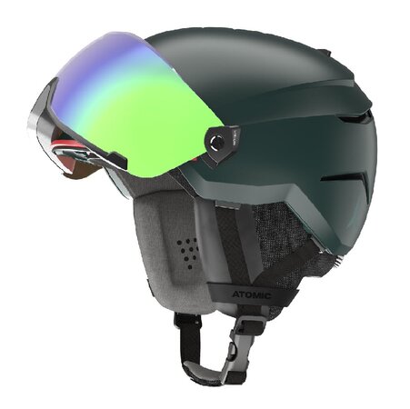 Lyžiarska prilba Atomic Savor Visor Stereo Dark Green 20/21