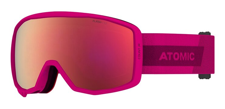Lyžiarske okuliare Atomic Count Jr Cylindrical Berry/Pink