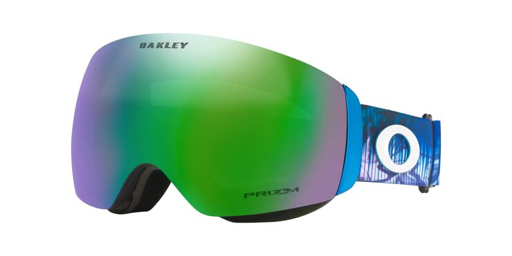 Lyžiarske okuliare Oakley Flight Deck M Prizm Snow Jade Iridium Abstract Blue Strap