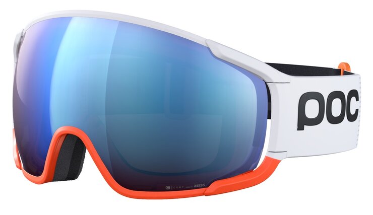 Lyžiarske okuliare POC Zonula Clarity Comp Hydrogen White/Fluorescent Orange/Spektris Blue