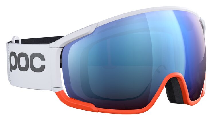 Lyžiarske okuliare POC Zonula Clarity Comp Hydrogen White/Fluorescent Orange/Spektris Blue