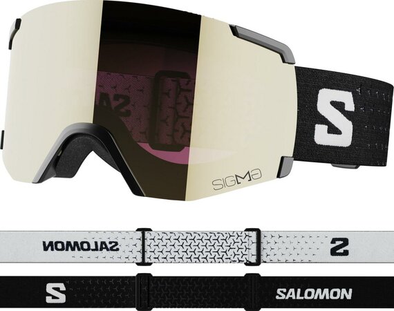 Lyžiarske okuliare Salomon S/View Sigma Black/Black Gold