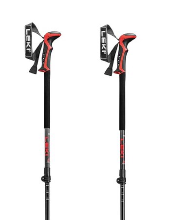 Lyžiarske palice Leki Haute Route 3 Dark Anthracite/Dark Red/Black