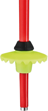 Lyžiarske palice Leki Racing Kids Bright Red/Black/Neonyellow