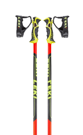 Lyžiarske palice Leki Worldcup Racing SL red/ black/ yellow
