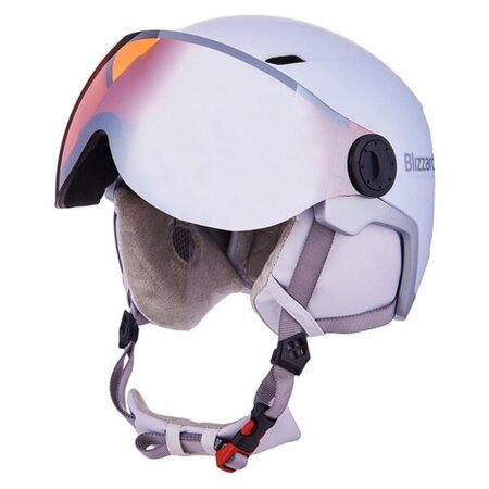 Lyžiarska prilba Blizzard W2W Double Visor White Matt/Orange Lens 22/23