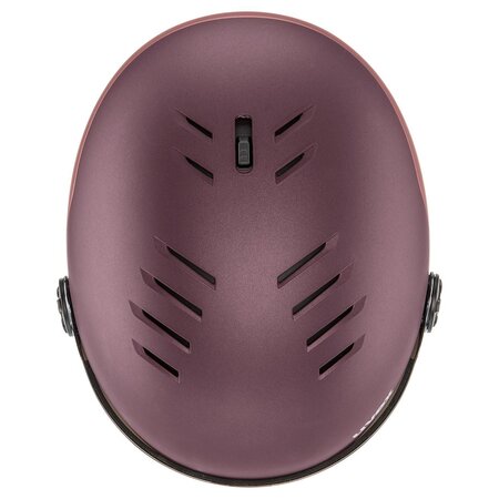 Lyžiarska prilba Uvex Wanted Visor Bramble Antique Rose Mat