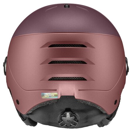 Lyžiarska prilba Uvex Wanted Visor Bramble Antique Rose Mat