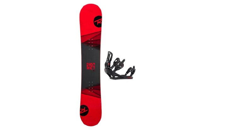 Snowboard Rossignol District black/red wide + battle black/red 19/20 XL