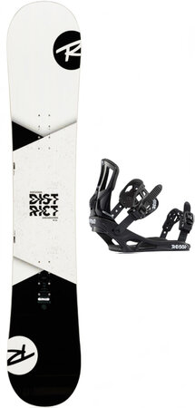 Snowboard Rossignol District black/white + battle black/white 19/20 M/L