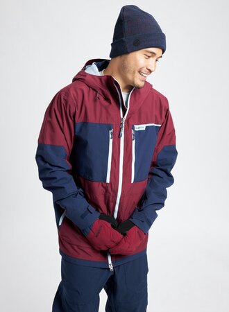 Pánska bunda Burton Frostner Jacket Mulled Berry/Dress Blue