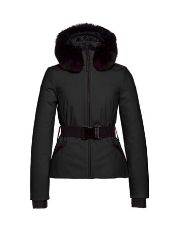 Lyžiarska bunda Goldbergh Hida Jacket Real Fox Fur Black