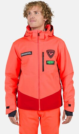 Zimná bunda Rossignol Hero Blackside Jkt Neon Red