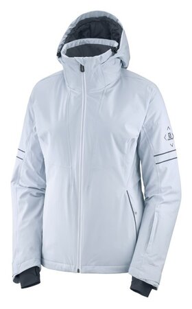 Lyžiarska bunda Salomon Brilliant Jacket W Kentuc White/Ebony