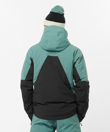 Lyžiarska bunda Salomon Brilliant Jacket Deep Black/North Atla