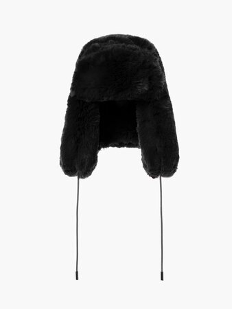 Čiapka Goldbergh Cher Fluffy Aviator Hat Black 24/25