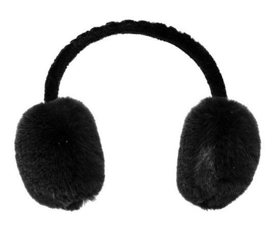 Chrániče úší Goldbergh Fluffy Earwarmers Faux Fur Black