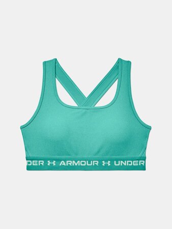 Športová podprsenka Under Armour Crossback Mid Hthr Green